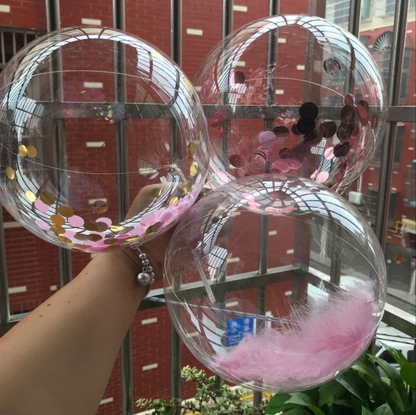 Wholesale 5 Inches Transparent BOBO Balloons Wedding Favor TPU Inflatable Balls For Birthday Party Decorations Supply Kids Toys Balloon