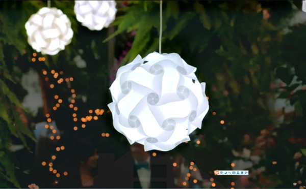 Wedding Decoration Pendant Lights DIY Modern Ball Novelty IQ Jigsaw Lamp Puzzles Pendant Light give LED lampshades Decorations