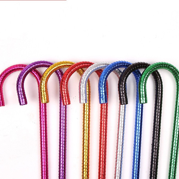 Multicolor Jazz Dancing Accessories New Pattern Belly Stick Dance Crutch High Quality Gleaming Walking Stick Bright Coloured 12xw X
