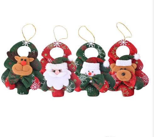 New Christmas Ornaments Christmas Tree Santa Claus Pendants Drop Christmas Decorations For Home Decoracion Navidad 14CM