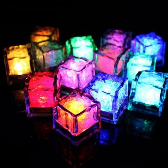 2017 Party Decoration Flash Ice Cube Water-Actived Flash Led Light Put Into Water Drink Flash Automatically for Party Wedding Bars Christmas