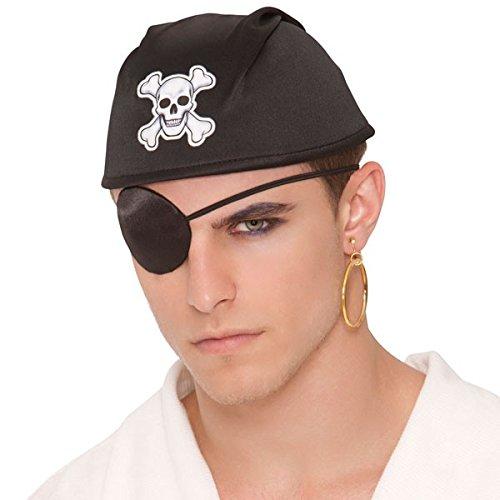 eye patch pirate, Notorious Pirate Party Silk Eye Patch Accessory, One Size, Black