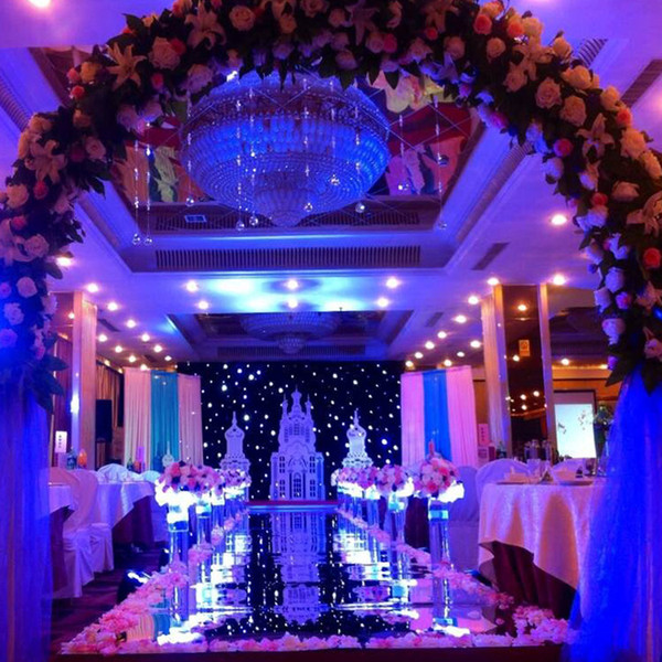 New Romantic Wedding Carpet Aisle Runner Gold Silver Double Side Design T Station Decoration Wedding Favors Carpets