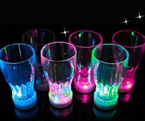 6 LED Light Flashing Decorative Beer Mug Drink Cup For Parties Wedding Clubs