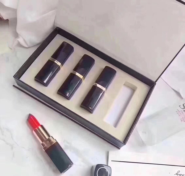2018 For Christmas Gift MATTE Liquid Lipsticks 4pcs /set Make up beauty Long lasting makeup lipgloss sets moisturizing lipsticks black tube