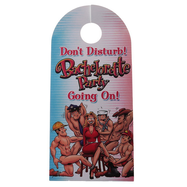 Bachelorette Party Don't Disturb Door Sign Knob Hanging Hen Night Supplies