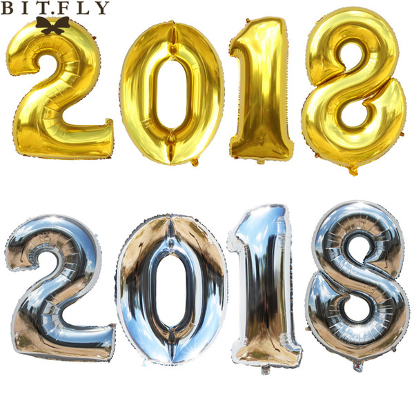 vent Party Ballons Accessories 40 inch Foil Aluminum Balloon Large Helium Number Digit Air Balloons Wedding Decoration Birthday Event Par...