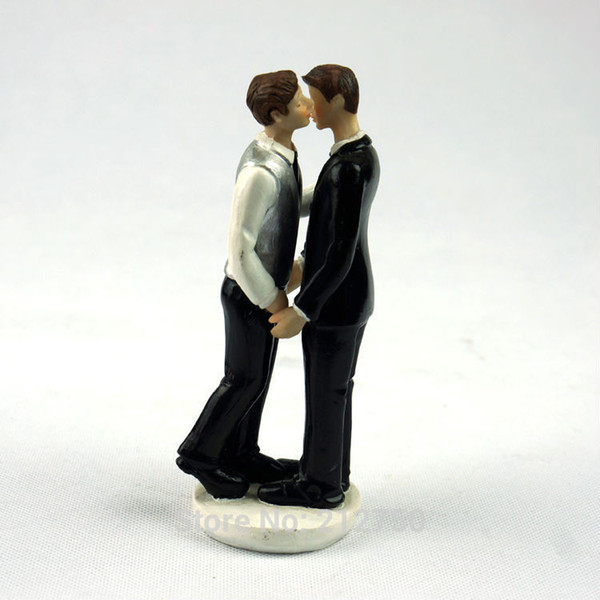 Free shipping faggotry gay wedding cake toppers decoration valentine gift party supplies