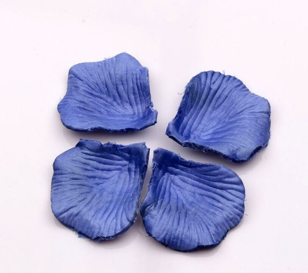 Hot ! Blue Rose Petals Hand Sprinkle Flower Wedding Decorate Get married Supplies (002616)