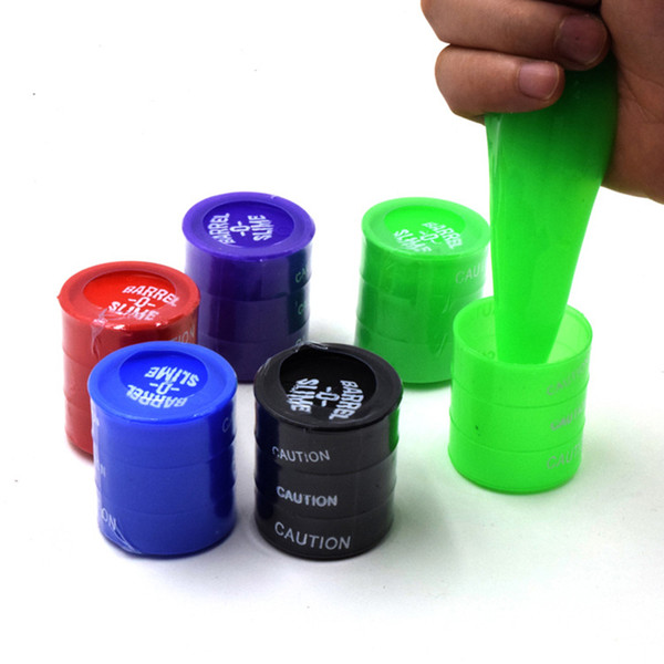 April Fools Day Toys Oil Drum Paint Bucket Gag Toys Practical Jokes Oil Drums Trick Colorful Paint Barrel Slime Play Joke Toys