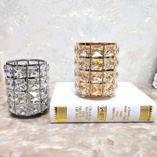 Luxury Crystal Candle Holder Wedding Candlesticks For Home Desktop Decor Romantic Candlelight Dinner Props Candelabrum decoration