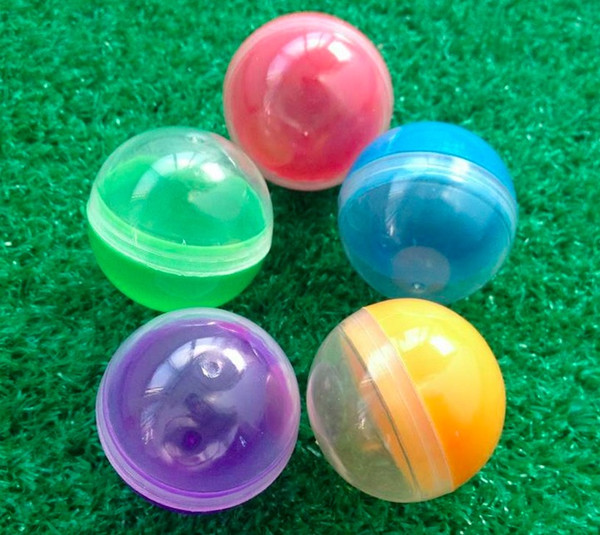 100PCS/LOT Diameter:32mm Empty Plastic Toy Capsule Egg shell Plastic Ball For Vending Machine Colorfull Plastic Capsule