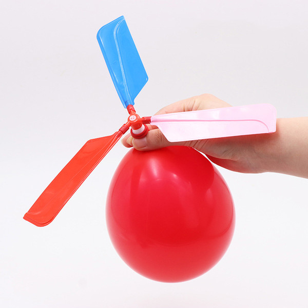 Funny Sound Flying Balloon Helicopter UFO Kids Balloon Child Children Play Flying Toy Ball Outdoor Self-Combined Balloon Helicopter