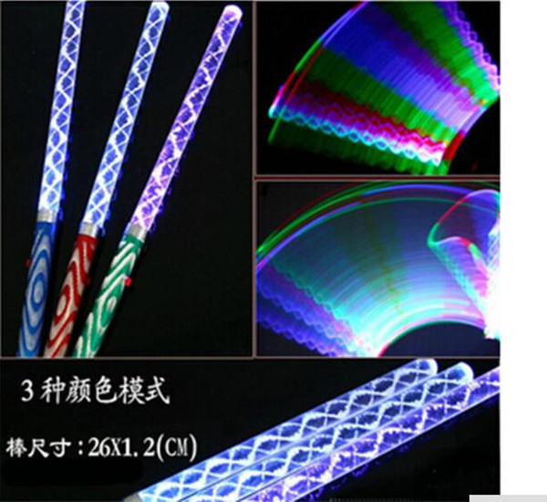 26CM Acrylic LED Glowing Sticks Concert Bar Flashing wands Light up toys Christmas Party ornament decoration boda