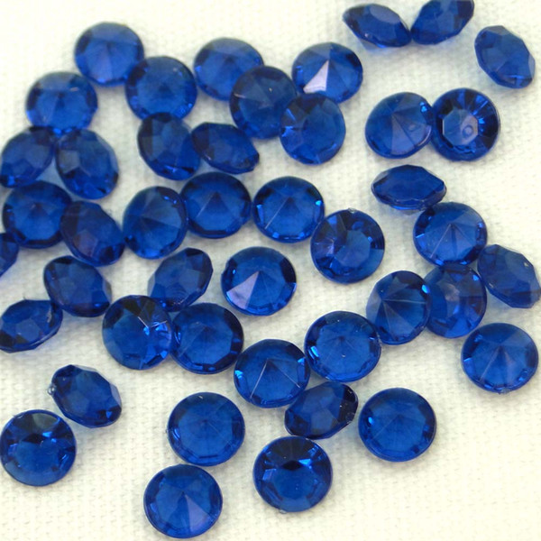 Free Shipping 1000pcs 4Carat 10mm Navy Blue diamond confetti wedding favor table scatter