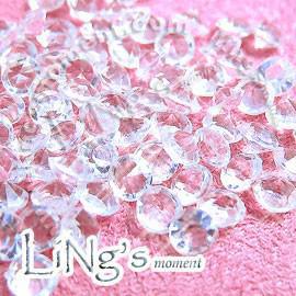 Free Shipping-1000pcs/pack 1ct 6.5mm diamond confetti table scatter for Wedding Party Decoration Supply