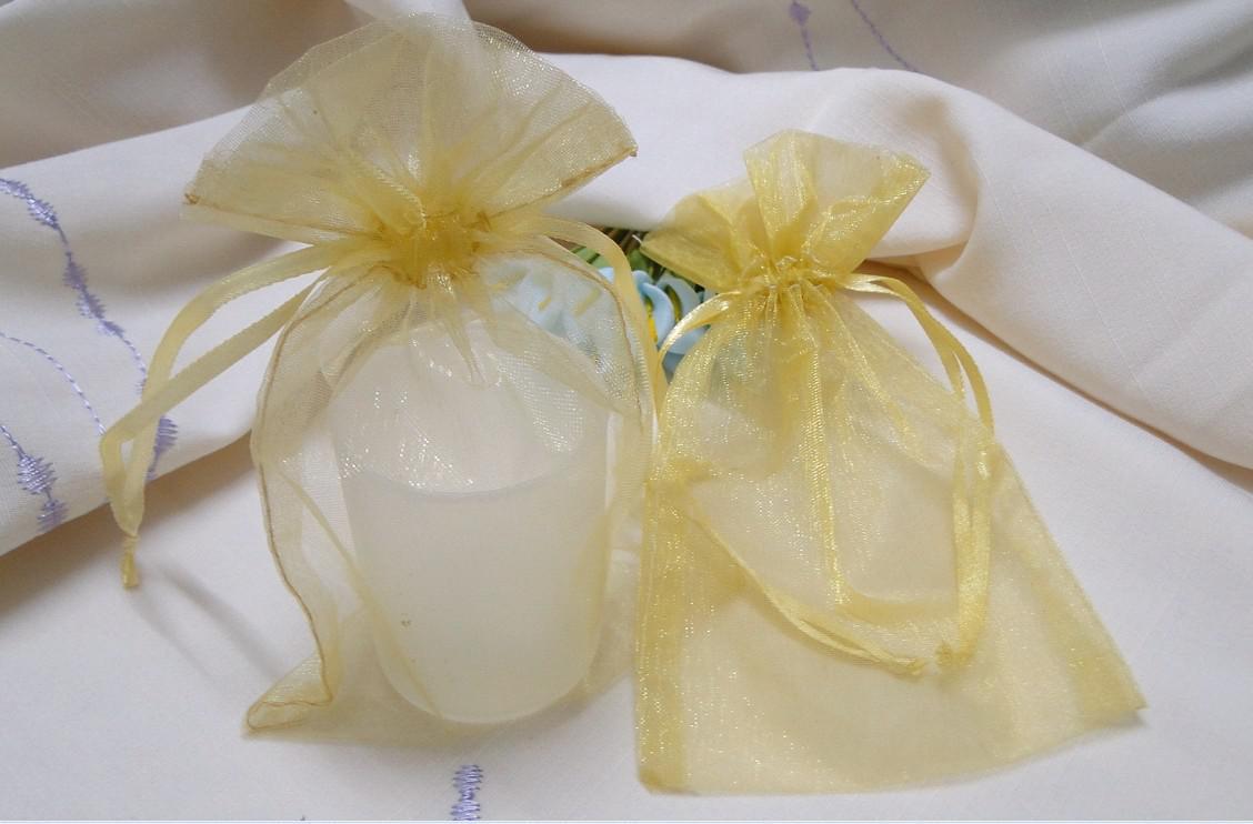 FREE SHIPPING-100PCS 10x15cm Gold Organza Wedding Favour Party Gift/Candy Bag