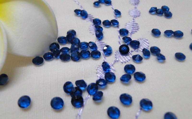 10000pcs(10000pcs = 1 set) 1/3ct 4.5mm Navy Blue diamond confetti wedding favor table scatter