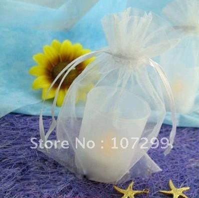 FREE SHIPPING-100PCS 10x15cm White Organza Wedding Favour Party Gift/Candy Bag
