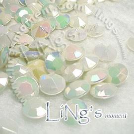 Free Shipping 1000pcs 1ct 6.5mm Cream White shadow diamond confetti wedding favor table scatter
