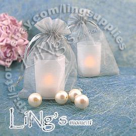 FREE SHIPPING-200PCS 10x15cm Silver Organza Wedding Favour Party Gift/Candy Bag