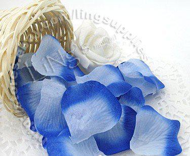Free shipping-100pcs Blue Rose Flower Petal Wedding Table Party Favor Decoration