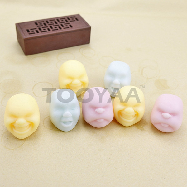 Small Caomaru Japanese Design Cao Maru Caomaru Adult Kids Mini Vent Human Face Balls for Anti-stress Funny Decompression Stress Toy Gifts
