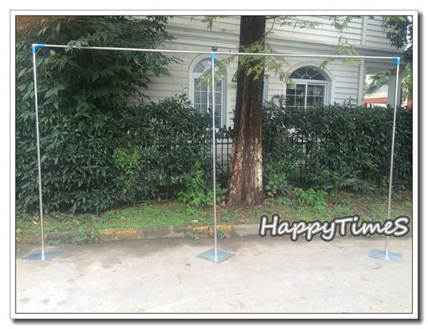 Wedding Background Decoration 3m High 6m Wide Size Stainless Steel Pipe And Base Wedding Backdrop Stand Strong Stabillity