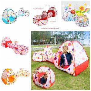 3 in1 Foldable Children's Tent Pop Up Play House tunnel and ball pool Indoor Outdoor Children Baby Toys house tent 3pcs/set FFA1132