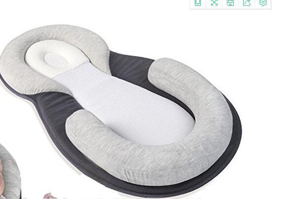 Dropship Baby Pillow Infant Newborn Mattress Pillow Baby Sleep Positioning Pad Prevent Flat Head Shape Anti Roll Pillows
