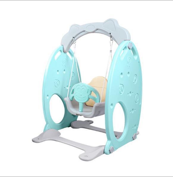 Conjoined swing Small indoor playground for family babies Kindergarten Children's Plastic Swing Rocking chair for children indoor amusement