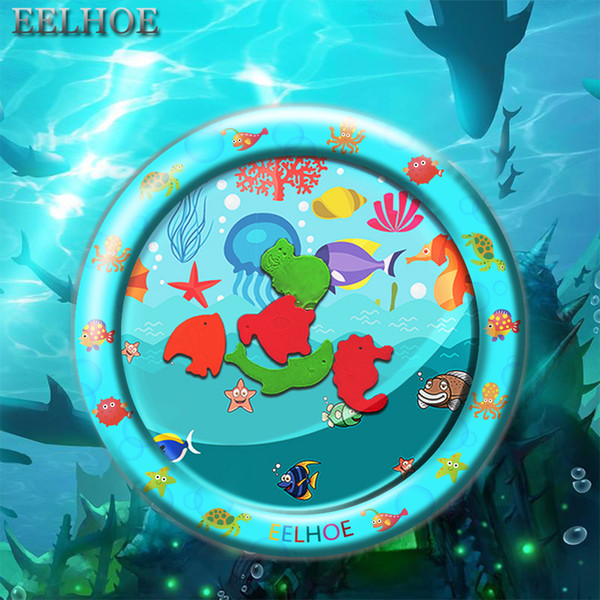 Water Play Mat Inflatable Baby Water Mat Tummy Time Activity Center Sensory Toys For Toddlers For Your Baby's Stimulation And Growth