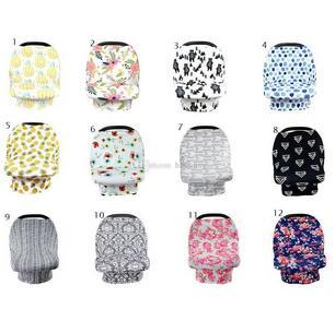 16 styles Baby Nursing Cover breastfeeding cover Pineapple Flower print Safety seat car Privacy Cover Scarf Strollers Blanket