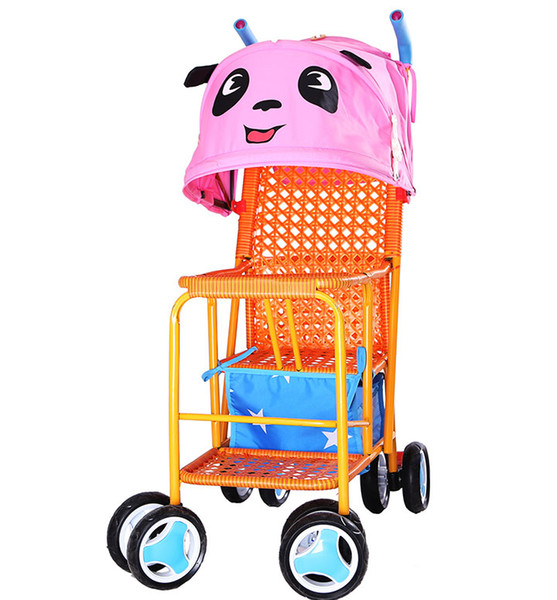 Children summer outdoors eat chair with shaded cloth multi-function imitation rattan baby chair handiness cool comfortable baby seats