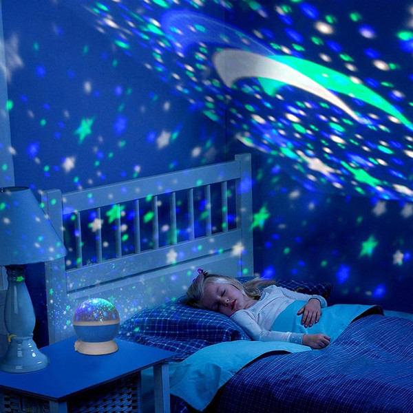 Lightme Stars Starry Sky LED Night Light Projector Moon Lamp Battery USB Kids Gifts Children Bedroom Lamp Projection Lamp