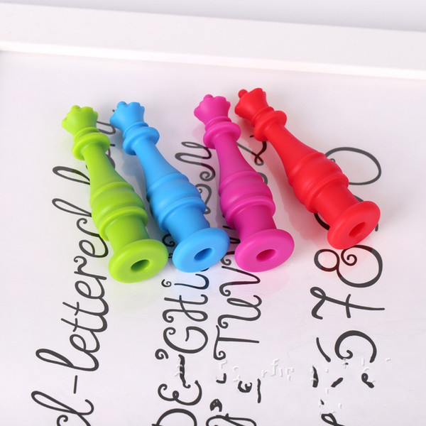 Chess King Sheath Of A Pen Children Molar Tooth Dental Glue Chewable Infant Soother Teether Toy Pure Color 3 2kab1