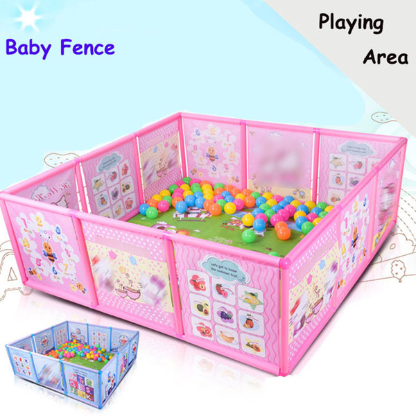 2018 Baby Playpen Kids Fence Playpen Plastic Baby Safety Fence Pool Baby Game Fence Safety Guardrail Step