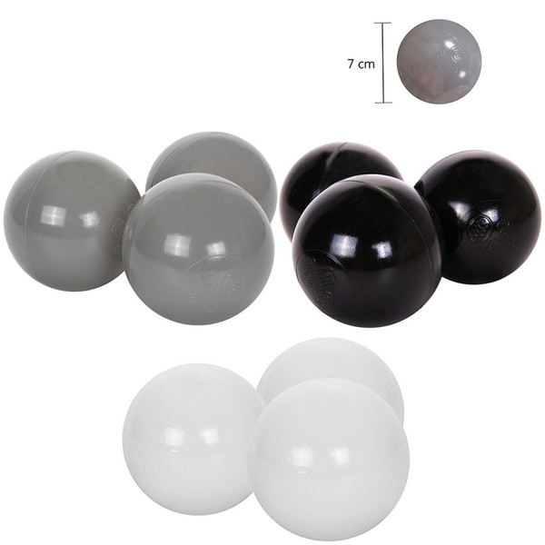 50pcs/ lot Baby Anti Stress Ocean Ball Soft Black Grey White Outdoor Fun and Sport Toy Balls For The Pool Pit Toys for Children