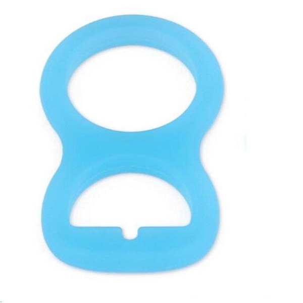 Creative Button Style Baby Pacifier Ribbon Clips Mam Rings Multi Color Silicone Pacifier Adapter Rings Dummy Pacifier High Quality 1 28ka aa