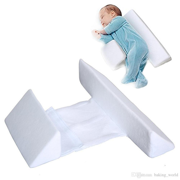 2017 High quality Pillow Newborn Baby Infant Sleep Positioner Prevent Flat Head Shape Anti Roll Pillow