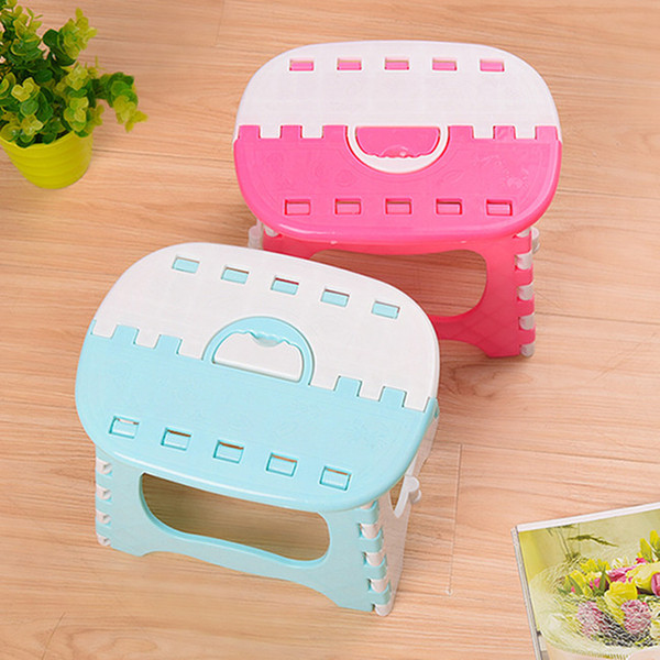 Creative Folding Lightweight Step Stool Sturdy Support Adults Safe Enough for Kids Opens Easy One Flip Kitchen