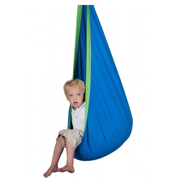 Kid Hammock Cocoon Baby Pod Swing Child Hanging Seat Chair Cotton Fabric +Pvc Inflatable Cushion Garden Furniture Outdoor Hammock