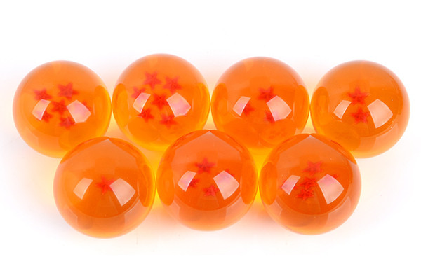 Childrens Toys Dragon Ball Animation DragonBall Orange and Blue 7 Stars about 3.5CM Super Saiyan Dragon Orb Z Complete Set BoxToys
