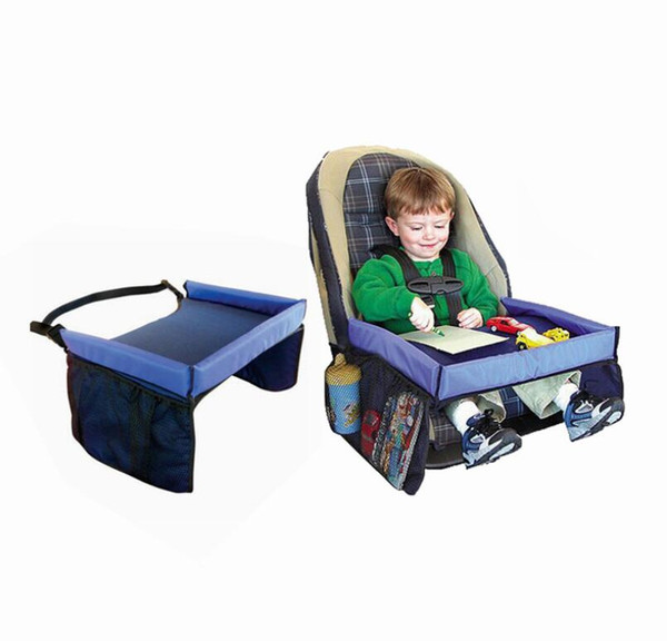 5 Colors Baby Car Safety Belt Travel Play Tray Waterproof Foldable Table Baby Car Seat Cover Pushchair Snack With Opp Package 100Pcs