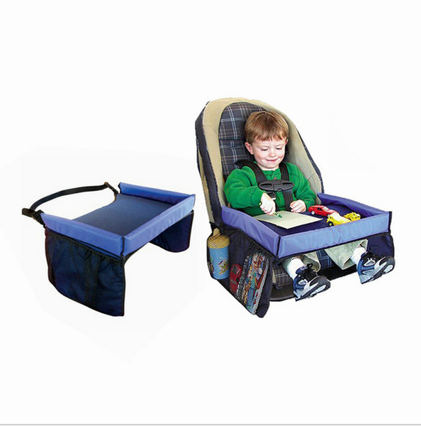 Baby Toddlers Car Safety Belt 5 Color Travel Play Tray waterproof folding table Baby Car Seat Cover Harness Buggy Pushchair Snack 10PCS