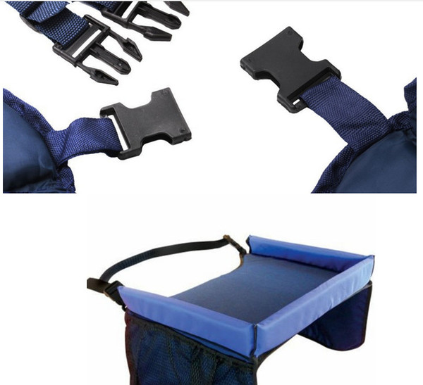 Baby Toddlers Car Safety Belt 5 Color Travel Play Tray waterproof folding table Baby Car Seat Cover Harness Buggy Pushchair Snack