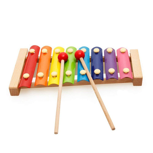 Wooden Xylophone for Kids Glockenspiel with Bright Multi-Colored Keys Musical Instrument Best Perfectly Sized Musical Toy for Toddlers
