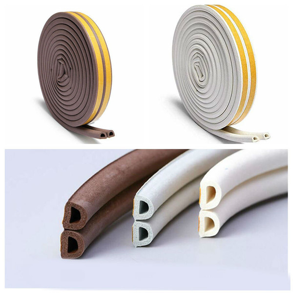 33Ft Long Door Seal Weather Strip Doors and Windows Rubber Seal Strip Self Adhesive Foam Adhesive Tapes Weatherstrip