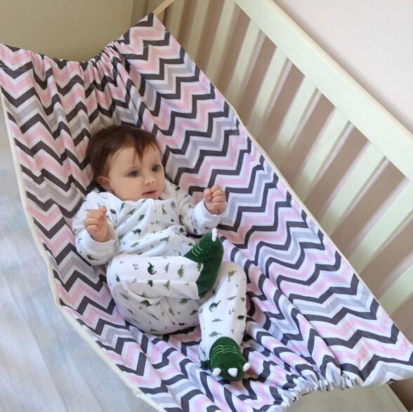 Portable Baby Hammock Newborn Infant Bed Elastic Detachable Crib Safe Baby Hammock Portable Outdoor Hanging Seat Garden Swing