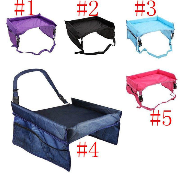 Baby Toddlers Car Safety Belt 5 Color Travel Play Tray waterproof folding table Baby Car Seat Cover Harness Buggy Pushchair 200pcs